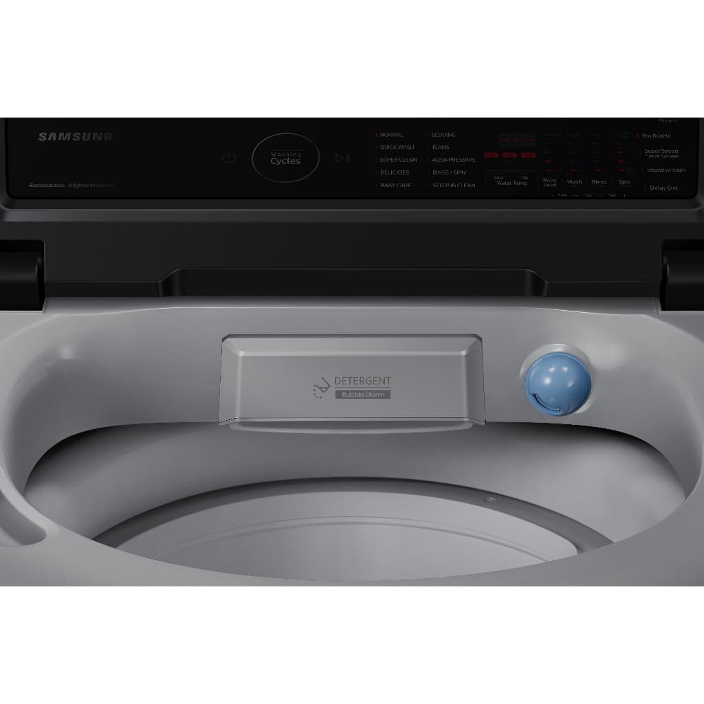 SAMSUNG รุ่น WA10CG4545BYST เครื่องซักผ้าฝาบนระบบ Ecobubble พร้อม Digital Inverter ขนาด 10 กก. ซักสะอาดถนอมผ้า ประหยัดไฟทนทานด้วยมอเตอร์อัจฉริยะ https://lnwchill.com