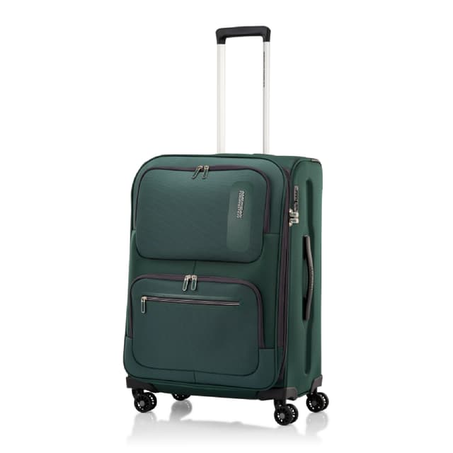 AMERICAN TOURISTER รุ่น MAXWELL SPINNER 68/25 EXP TSA กระเป๋าเดินทางล้อลาก 25 นิ้ว แบบผ้าเนื้อดี น้ำหนักเบา ขยายความจุได้ ตอบโจทย์ทุกการเดินทาง