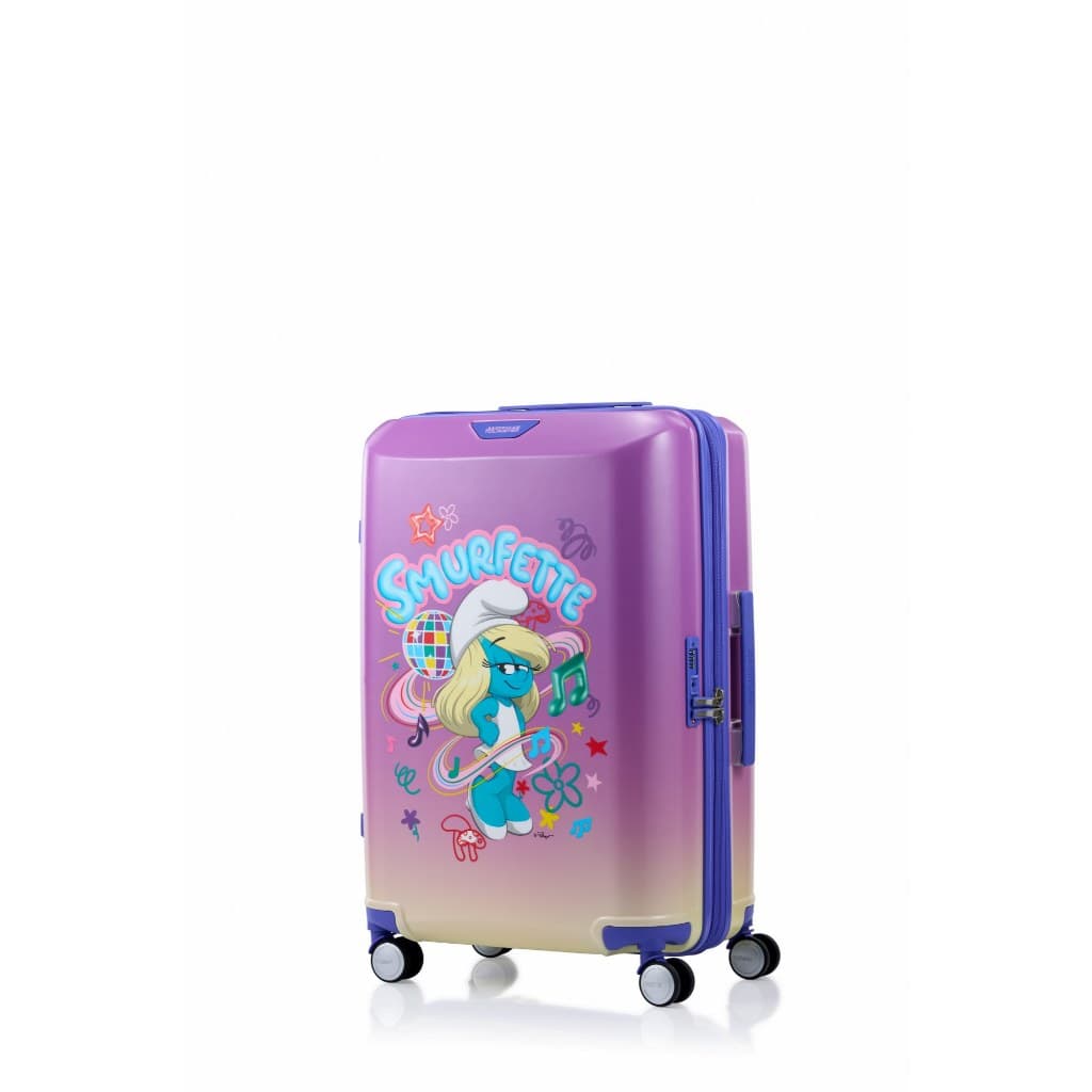 AMERICAN TOURISTER รุ่น AT X THE SMURFS SPINNER 67 กระเป๋าเดินทาง 24 นิ้ว ล้อลากขยายได้ ดีไซน์ลิขสิทธิ์แท้ พร้อมระบบ TSA Lock https://lnwchill.com