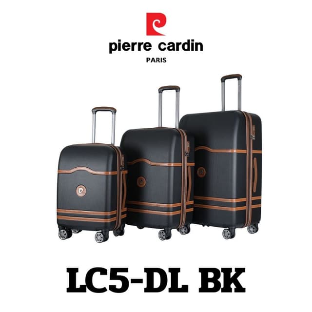 Pierre Cardin รุ่น LC5-DL กระเป๋าเดินทาง PC Polycarbonate แข็งแรงทนทาน ล้อคู่ลื่น ขยายข้างได้ พร้อมซิปกันขโมยและ TSA Lock ตอบโจทย์ทุกการเดินทาง