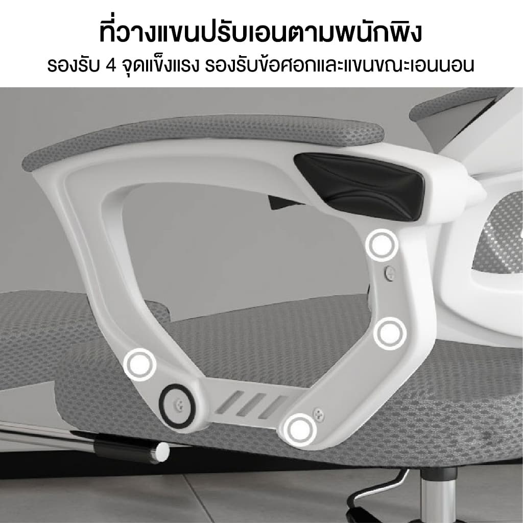 Elife เก้าอี้ทำงานเพื่อสุขภาพ Ergonomic Chair ปรับเอนได้ 150 องศา ออกแบบตามสรีระ ลดอาการปวดเมื่อย เหมาะสำหรับทำงานและเล่นเกม https://lnwchill.com