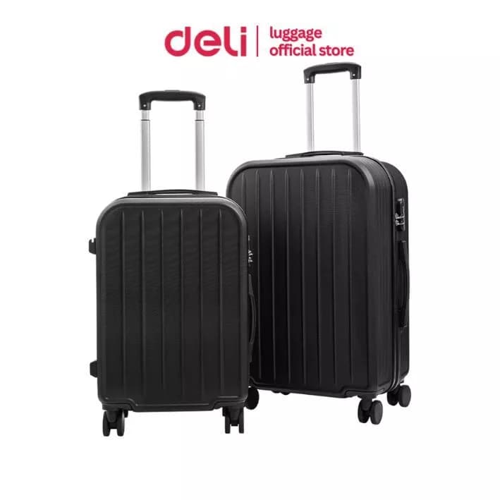 Deli รุ่น EH1056 กระเป๋าเดินทาง ABS แข็งแรงทนทาน ขนาด 20/24 นิ้ว ล้อลื่น 360 องศา ดีไซน์มินิมอล น้ำหนักเบาสำหรับเดินทางต่างประเทศ https://lnwchill.com