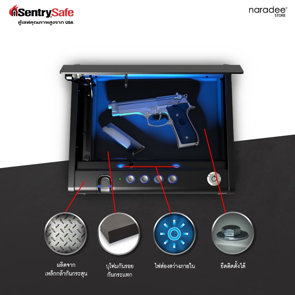 SentrySafe รุ่น QAP1BLX ตู้เซฟเก็บปืนระบบไบโอเมตริก ที่สุดแห่งความปลอดภัย เข้าถึงได้ในเสี้ยววินาที https://lnwchill.com