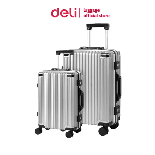 Deli รุ่น EH1055 กระเป๋าเดินทาง 20/24 นิ้ว ล้อลาก 360 องศา วัสดุ ABS+PC แข็งแรงทนทาน จุของได้เยอะ