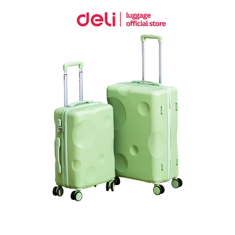 Deli รุ่น EH1058 กระเป๋าเดินทางล้อลาก ขนาด 20 และ 24 นิ้ว น้ำหนักเบา ล้อลื่นรอบทิศทาง ผลิตจากวัสดุ ABS แข็งแรงทนทาน https://lnwchill.com