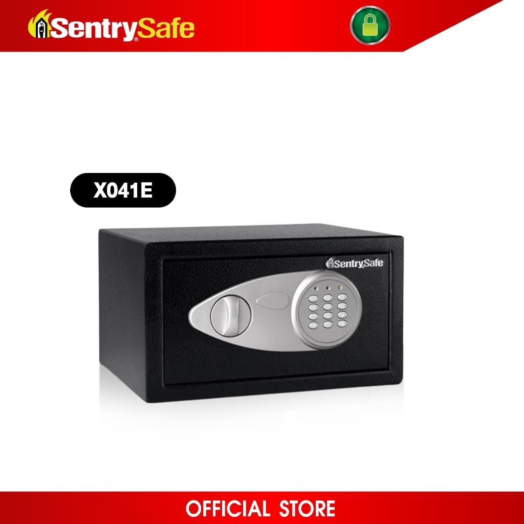SentrySafe รุ่น X041E ตู้เซฟนิรภัยระบบล็อคอิเล็กทรอนิกส์และกุญแจฉุกเฉิน โครงสร้างเหล็กกล้าแข็งแรง เหมาะสำหรับการจัดเก็บทรัพย์สินมีค่าและอุปกรณ์อิเล็กทรอนิกส์ขนาดเล็ก https://lnwchill.com