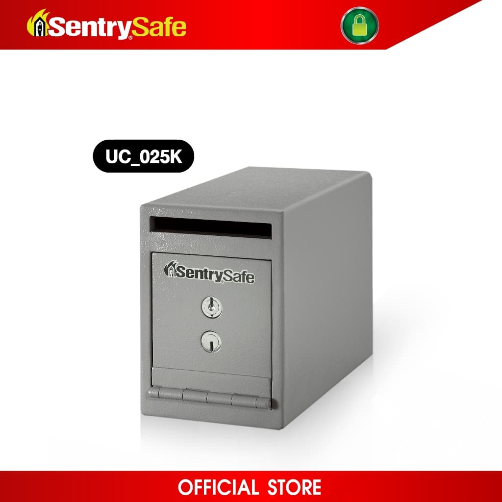 SentrySafe รุ่น UC-025K ตู้เซฟแคชเชียร์นิรภัย ขนาดกะทัดรัดพร้อมระบบล็อกกุญแจคู่ เพื่อความปลอดภัยในการจัดเก็บเงินสดและของมีค่าสูงสุด https://lnwchill.com