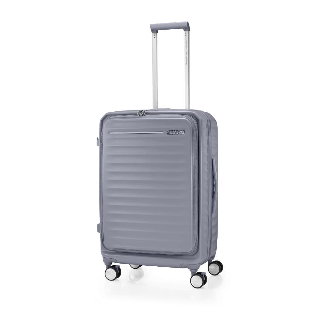 AMERICAN TOURISTER รุ่น FRONTEC OS SPINNER 68/25 EXP TSA กระเป๋าเดินทาง 25 นิ้ว แบบเปิดฝาหน้า วัสดุโพลีคาร์บอเนต ล้อลื่น จุของง่าย เดินทางสะดวก https://lnwchill.com