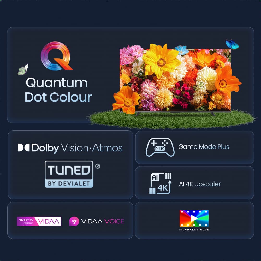 Hisense รุ่น 65E7Q ทีวี QLED ขนาด 65 นิ้ว 4K Ultra HD Smart TV Vidaa OS มอบประสบการณ์การรับชมที่เหนือกว่า https://lnwchill.com