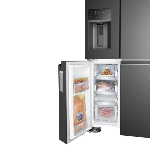 Electrolux รุ่น EQE6179B-B ตู้เย็นเฟรนช์ดอร์ ซีรี่ย์ L 900 นวัตกรรม TasteSealFlex ปรับอุณหภูมิอิสระ พร้อมระบบทำความเย็น TwinTech และที่กดน้ำแข็งหน้าตู้ https://lnwchill.com