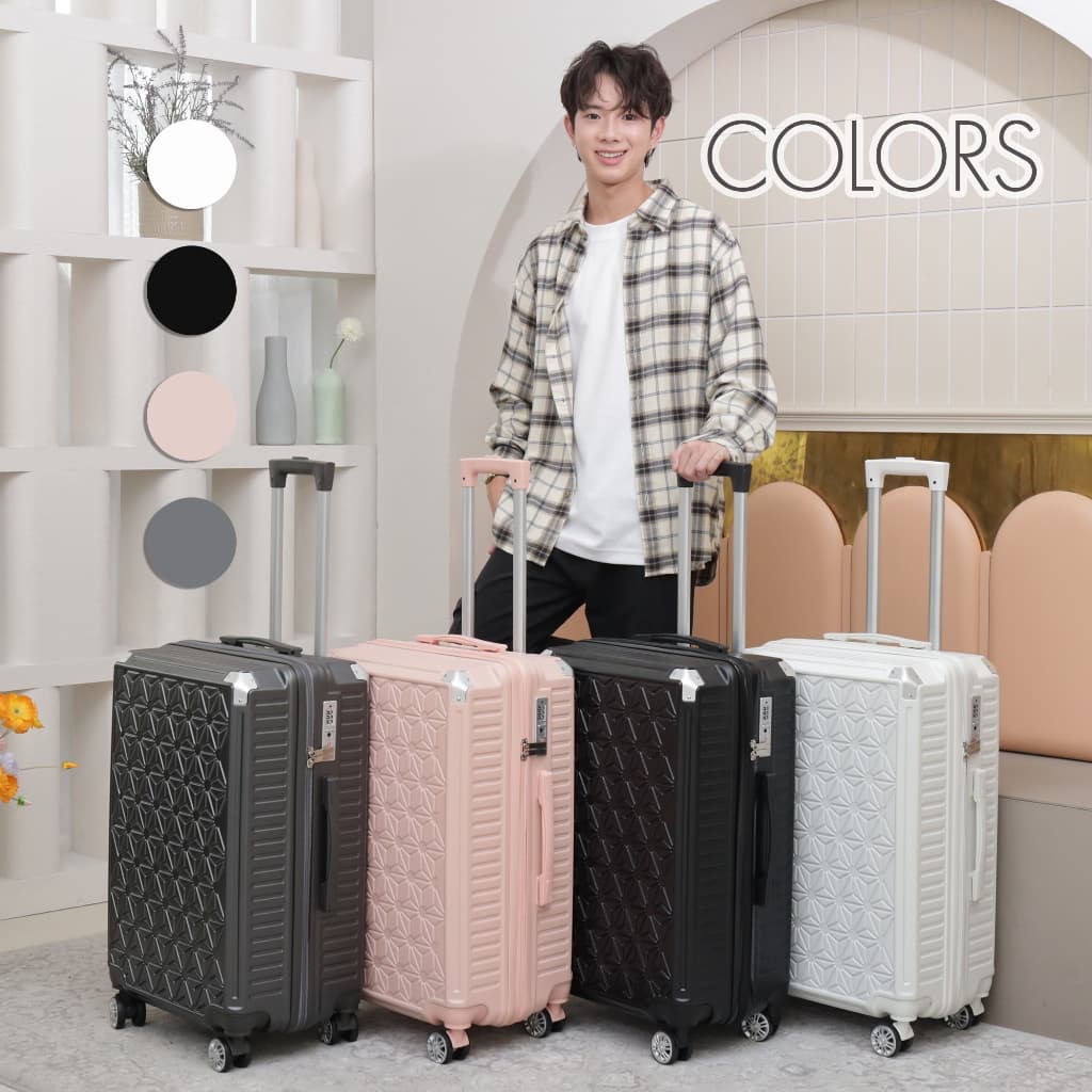 SUISSEWIN กระเป๋าเดินทางล้อลาก เฟรมชิป TSA LOCK วัสดุ ABS ผสม PC รุ่น BF22 ทนทาน ปลอดภัย ทุกการเดินทาง https://lnwchill.com