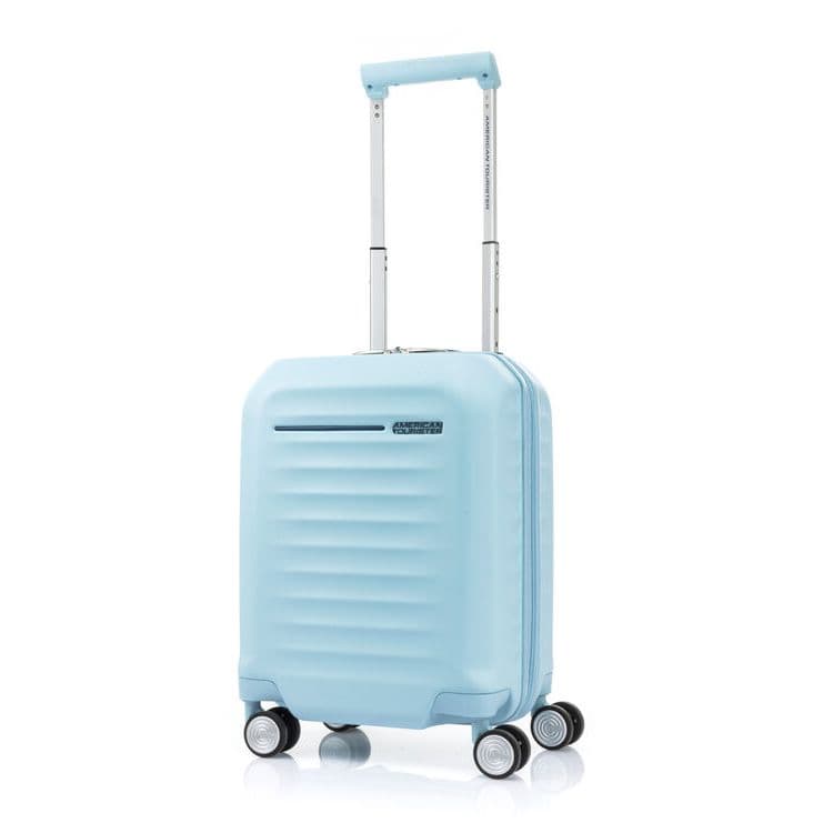 AMERICAN TOURISTER รุ่น LITTLE FRONTEC SPINNER 45/17 AM กระเป๋าเดินทางล้อลาก 17 นิ้ว ดีไซน์เปิดฝาหน้า วัสดุ PC น้ำหนักเบา ใช้งานสะดวก https://lnwchill.com