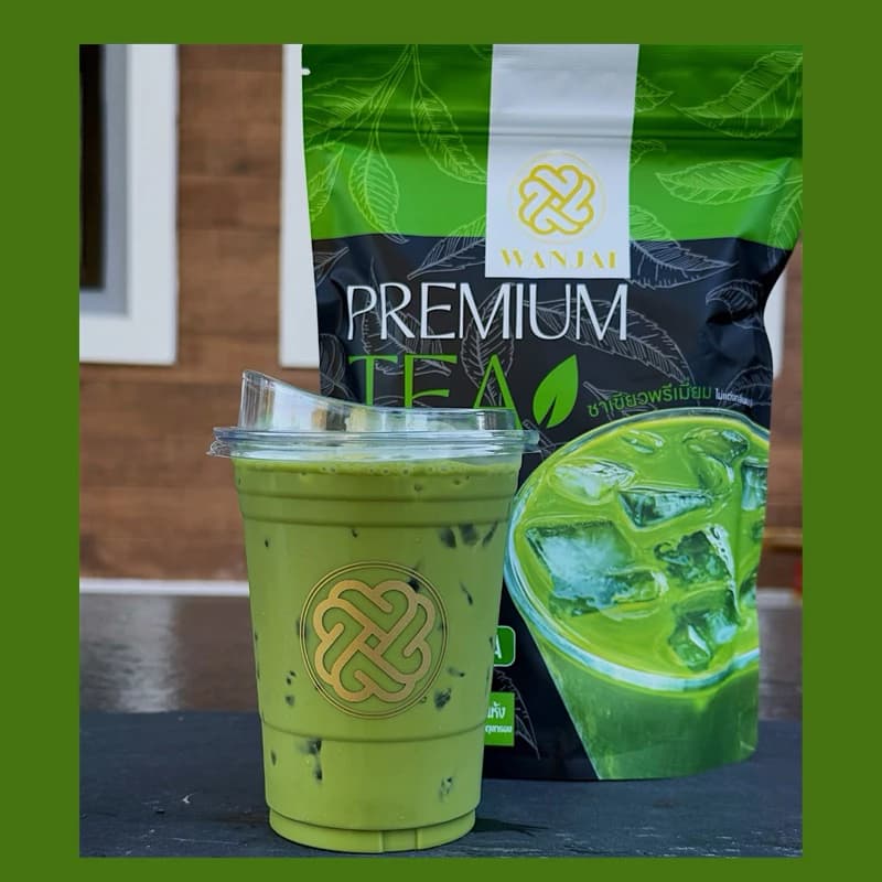 ชาเขียวพรีเมี่ยม PREMIUM GREEN TEA(สูตรหอมนุ่มละมุน)(ไม่แต่งกลิ่นมะลิ) https://lnwchill.com
