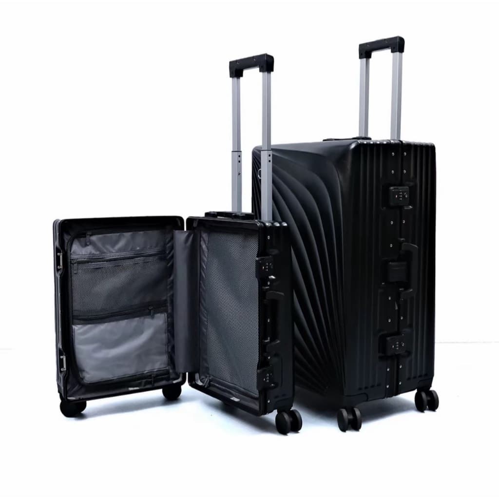 SUISSEWIN รุ่น CR77 กระเป๋าเดินทางโครงอลูมิเนียม วัสดุ PC 100% พร้อม TSA LOCK สำหรับเดินทางทั่วโลก ดีไซน์หรูหรา แข็งแรงทนทาน https://lnwchill.com