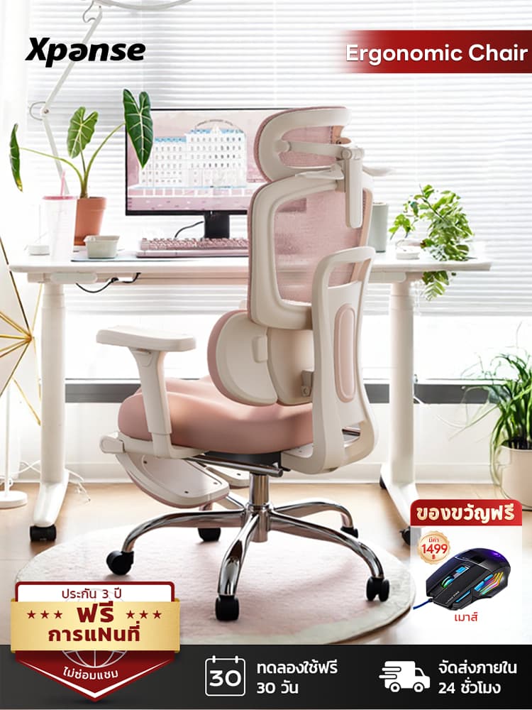 Xpanse รุ่น ergonomic chair ผ้าพันเอว 3 โซน เก้าอี้เพื่อสุขภาพดีไซน์หรู รองรับสรีระ บรรเทาอาการปวดหลังอย่างมีประสิทธิภาพ https://lnwchill.com