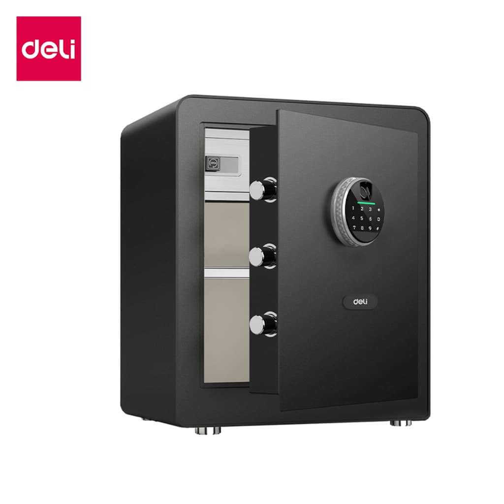 Deli รุ่น ET630 - ET635 ตู้เซฟนิรภัย ระบบสแกนลายนิ้วมือ/รหัสผ่าน/กุญแจ ขนาด 25-60 ซม. สีดำ/ขาว ปกป้องทรัพย์สินของคุณอย่างสมบูรณ์แบบด้วยโครงสร้างเหล็กกล้าผสมคาร์บอน พร้อมระบบ https://lnwchill.com