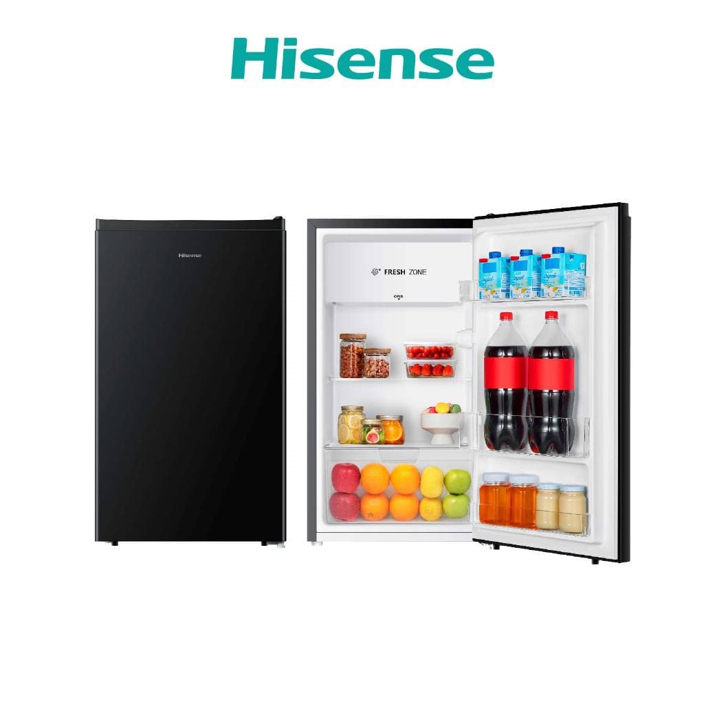 Hisense ER92B / RR121D4TGN ตู้เย็น 1 ประตู 3.4 Q สีดำ ขนาดกะทัดรัด ดีไซน์ทันสมัย ประกันคอมเพรสเซอร์ยาวนาน 12 ปี เหมาะสำหรับพื้นที่จำกัด https://lnwchill.com