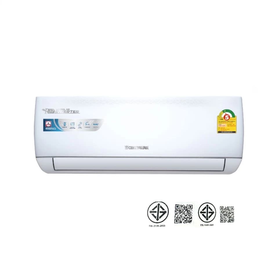 Central Air IVJS-SERIES R32 แอร์ติดผนังระบบอินเวอร์เตอร์ ขนาด 9700-25400 BTU แอร์ เครื่องปรับอากาศ https://lnwchill.com