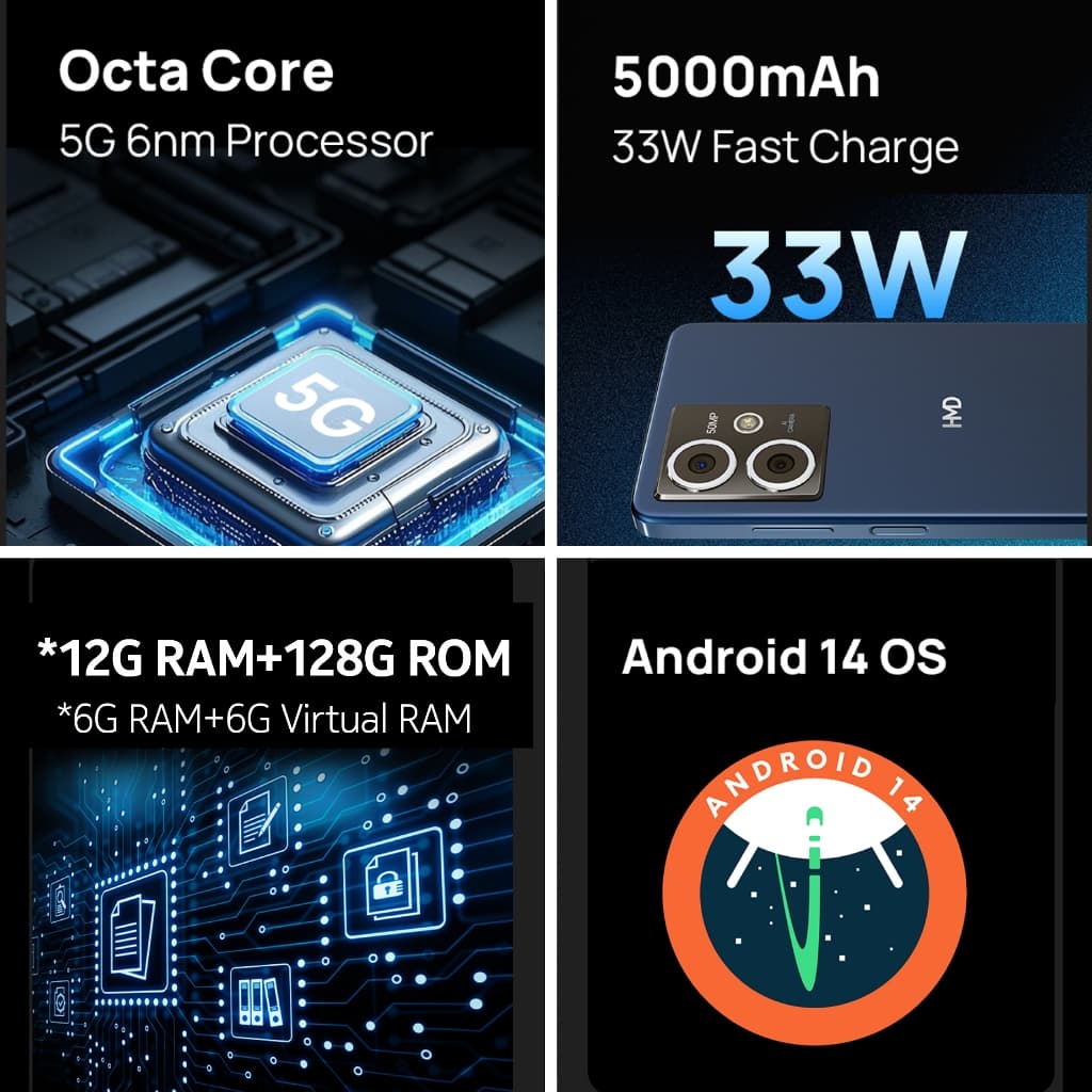 HMD รุ่น CREST 5G สมาร์ทโฟน 5G จอแสดงผล OLED 6.67 นิ้ว 90Hz พร้อมกล้องความละเอียดสูง 50MP เพื่อประสบการณ์การใช้งานที่เหนือกว่า https://lnwchill.com