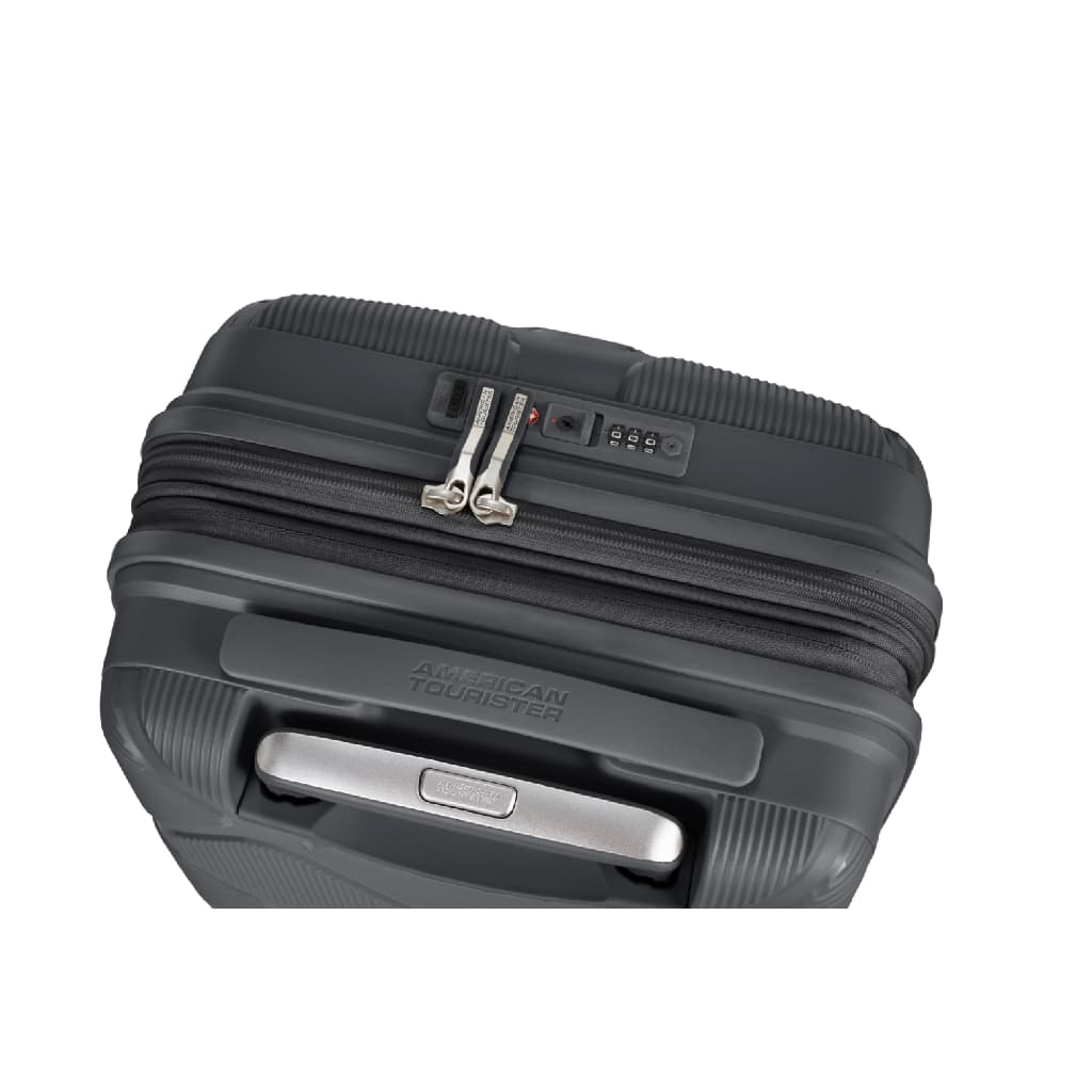 AMERICAN TOURISTER รุ่น INSTAGON SPINNER 55/20 EXP TSA V2 กระเป๋าเดินทาง 20 นิ้ว ระบบล้อกันสะเทือน มีช่อง USB และซิปนิรภัยสองชั้น https://lnwchill.com