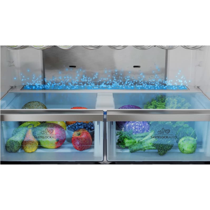 Electrolux EQE5660A-B ตู้เย็น 4 ประตู UltimateTaste 700 ความจุ 19.8 คิว สี Matt Charcoal Black พร้อมเทคโนโลยี TasteSealPlus และระบบทำน้ำแข็งอัตโนมัติ https://lnwchill.com