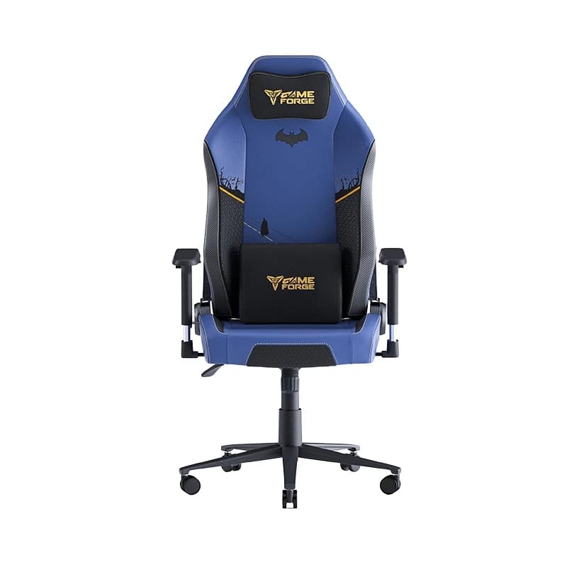 GAMEFORGE เก้าอี้เล่นเกม Gaming Chair รุ่น Dark Knight เก้าอี้สีกรมท่า สีน้ำเงินเข้ม พนักพิงศีรษะแม่เหล็ก 4D ที่วางแขนปรับได้ เก้าอี้เกมมิ่งเพื่อสุขภาพ ลดอาการปวดเมื่อย รับประกัน5ปี https://lnwchill.com