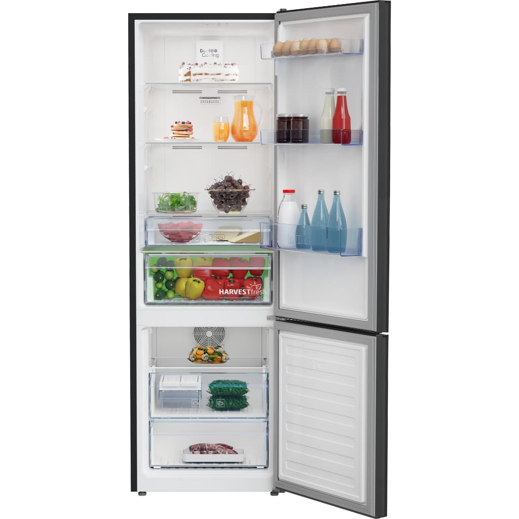 Beko รุ่น RCNT375I40VHFGB ตู้เย็น 2 ประตู 12.6Q กระจกดำ ระบบ Inverter เทคโนโลยี HarvestFresh ประหยัดไฟ https://lnwchill.com