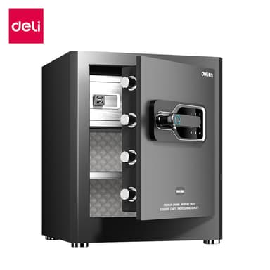 Deli รุ่น AE130, AE131, AE132 ตู้เซฟอิเล็คทรอนิกส์ระบบสแกนลายนิ้วมือ ปลดล็อคได้ 4 รูปแบบ เพื่อความปลอดภัยสูงสุดสำหรับทรัพย์สินของคุณ