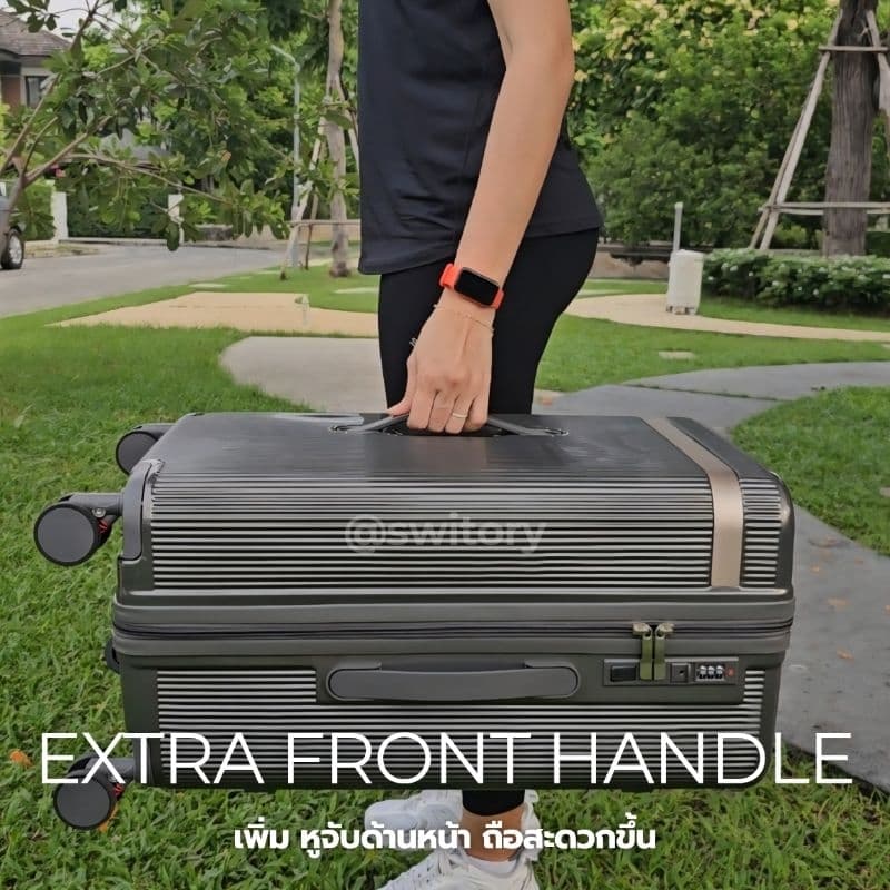 SWITORY รุ่น PANDORA150 กระเป๋าเดินทางทรงตู้เย็น 5 ล้อ วัสดุ PC เหนียว ทนทาน น้ำหนักเบา มีให้เลือก 3 ขนาด 20, 24, 28 นิ้ว https://lnwchill.com