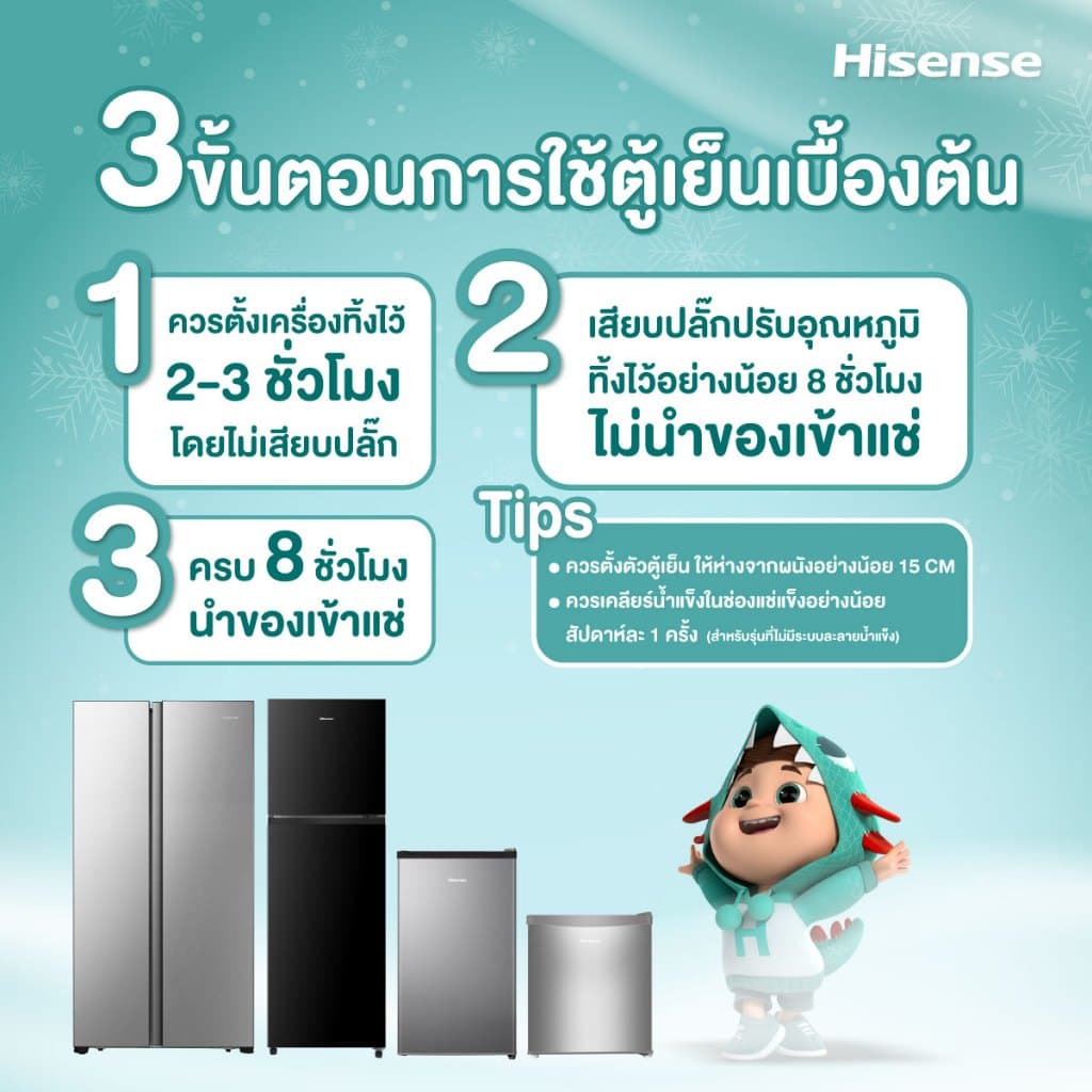 Hisense รุ่น RT266N4TGN ตู้เย็น 2 ประตู 7.5 คิว 212 ลิตร ระบบ Surround Cooling เย็นทั่วถึง พร้อมแผ่นกรองขจัดกลิ่น https://lnwchill.com