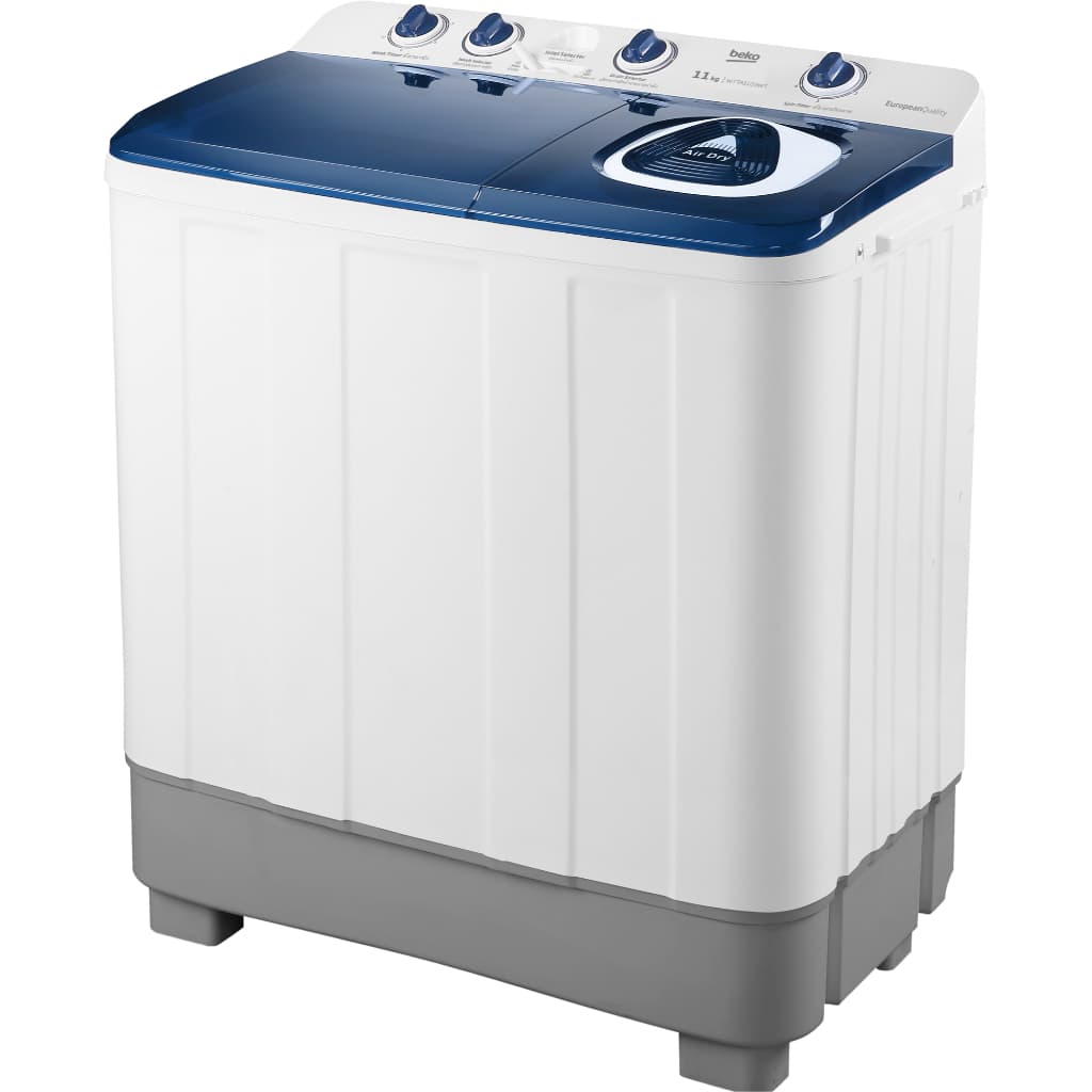BEKO รุ่น WTTA1103WT เครื่องซักผ้าฝาบนสองถัง ขนาด 11 กก. สีขาว รอบปั่น 1,250 รอบต่อนาที ซักสะอาดปั่นแห้งไวถนอมผ้า พร้อมมาตรฐาน มอก. และมอเตอร์ทนทาน https://lnwchill.com