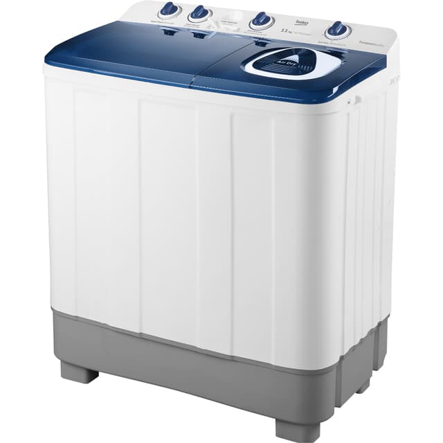 BEKO รุ่น WTTA1103WT เครื่องซักผ้าฝาบนสองถัง ขนาด 11 กก. สีขาว รอบปั่น 1,250 รอบต่อนาที ซักสะอาดปั่นแห้งไวถนอมผ้า พร้อมมาตรฐาน มอก. และมอเตอร์ทนทาน