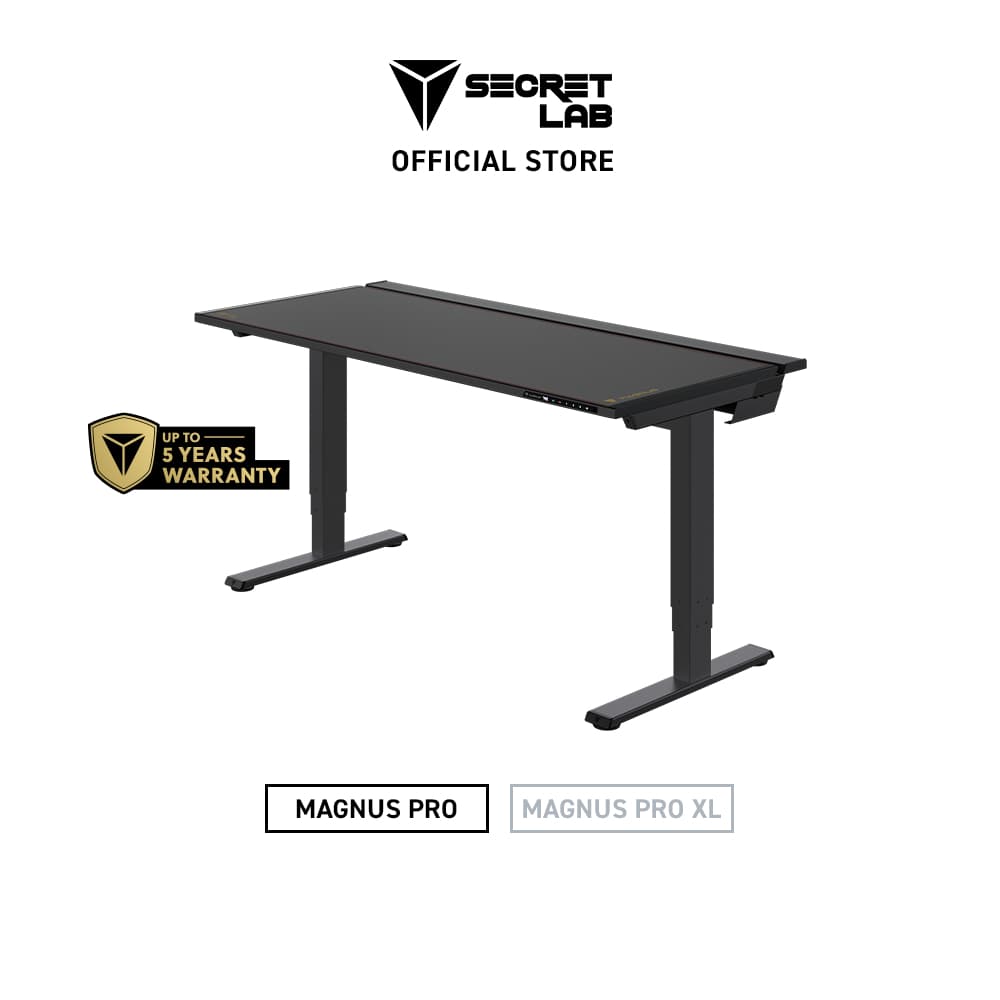 Secretlab MAGNUS Pro โต๊ะปรับระดับไฟฟ้า รุ่น Pro ขนาด 1.5 เมตร พร้อมระบบจัดการสายเคเบิลและชุดแผ่นรองแม่เหล็ก MAGPAD™ เพื่อการจัดโต๊ะที่สมบูรณ์แบบ https://lnwchill.com
