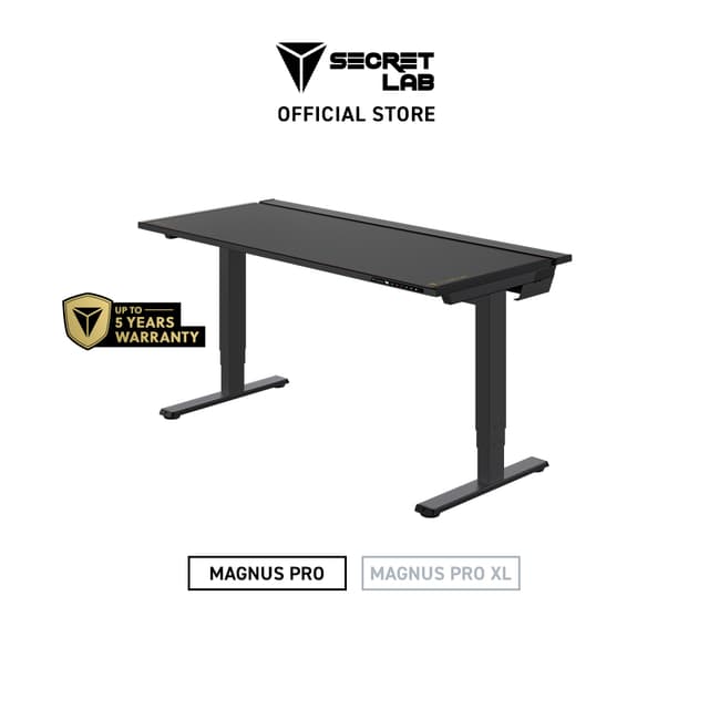 Secretlab MAGNUS Pro โต๊ะปรับระดับไฟฟ้า รุ่น Pro ขนาด 1.5 เมตร พร้อมระบบจัดการสายเคเบิลและชุดแผ่นรองแม่เหล็ก MAGPAD™ เพื่อการจัดโต๊ะที่สมบูรณ์แบบ