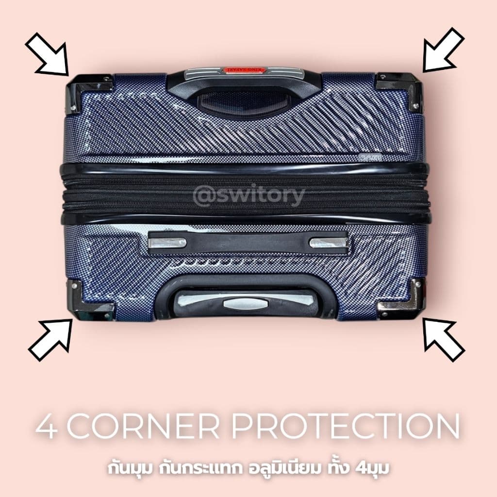 SWITORY รุ่น Anti180 กระเป๋าเดินทาง PC100% พร้อม TSA LOCK ซิปกันขโมยและซิปขยาย มี 4 ขนาด ทนทาน ดีไซน์ครบทุกฟังก์ชันการใช้งาน https://lnwchill.com