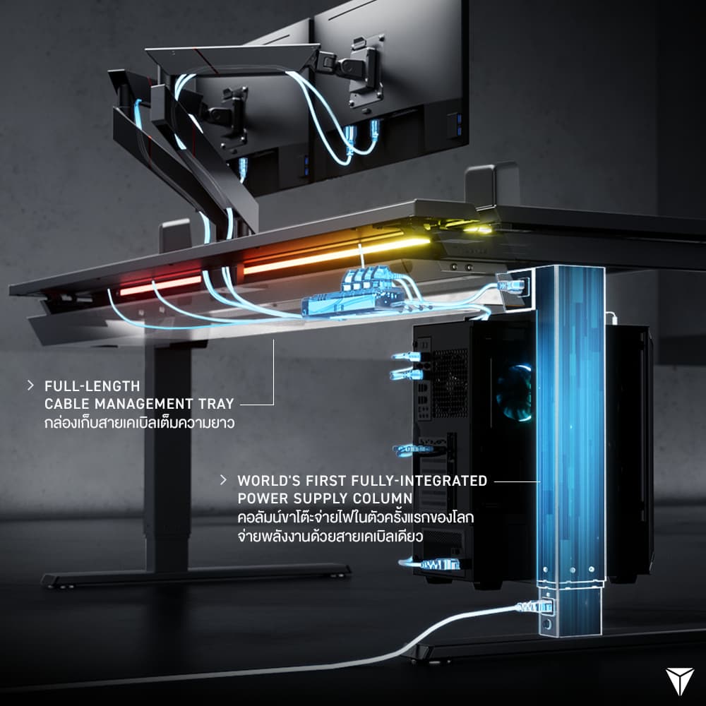 Secretlab รุ่น MAGNUS ProXL โต๊ะปรับระดับไฟฟ้าขนาด 1.7 เมตร ที่มาพร้อมชุดแผ่นรองโต๊ะ MAGPAD™ และโดดเด่นด้วยนวัตกรรมขาโต๊ะจ่ายไฟในตัว, ระบบจัดเก็บสายเคเบิลอัจฉริยะ และ https://lnwchill.com