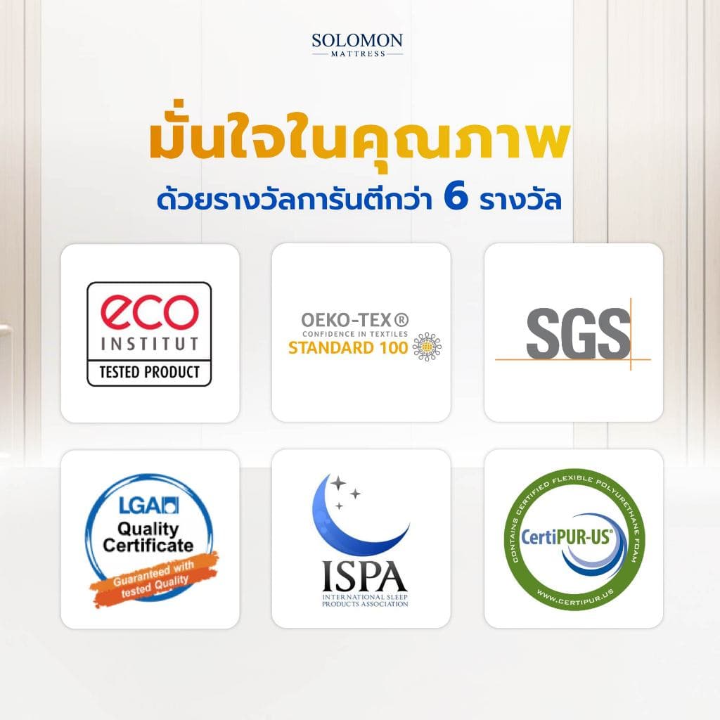 Solomon mattress รุ่น Sunshine ที่นอนยางพาราธรรมชาติ 5 ฟุต 6 นิ้ว สัมผัสนุ่มแน่น ลดแรงกดทับ แก้ปัญหาอาการปวดหลัง Solomon Sunshine, ที่นอนยางพารา Solomon, ที่นอน 5 ฟุต, ที่นอนแก้ปวดหลัง https://lnwchill.com