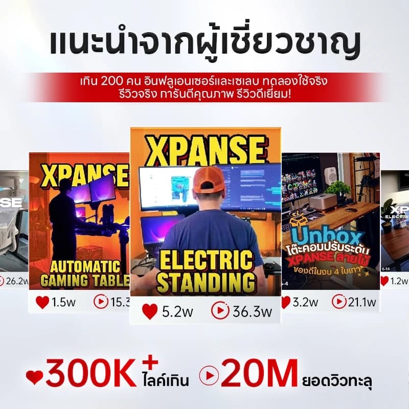 Xpanse โต๊ะปรับระดับไฟฟ้า สีน้ำตาลวอลนัท สีเมเปิ้ล แผ่นรองโต๊ะหนัง โต๊ะคอม โต๊ะทำงานยืดหยุ่นไฟฟ้า โต๊ะทำงานไฟฟ้า ที่เหมาะสมต่อรูปร่างมนุษย์ ใช้สำหรับการทำงาน สินค้าเป็นที่นิยม ราคาคุ้มค่า ต้องมี https://lnwchill.com