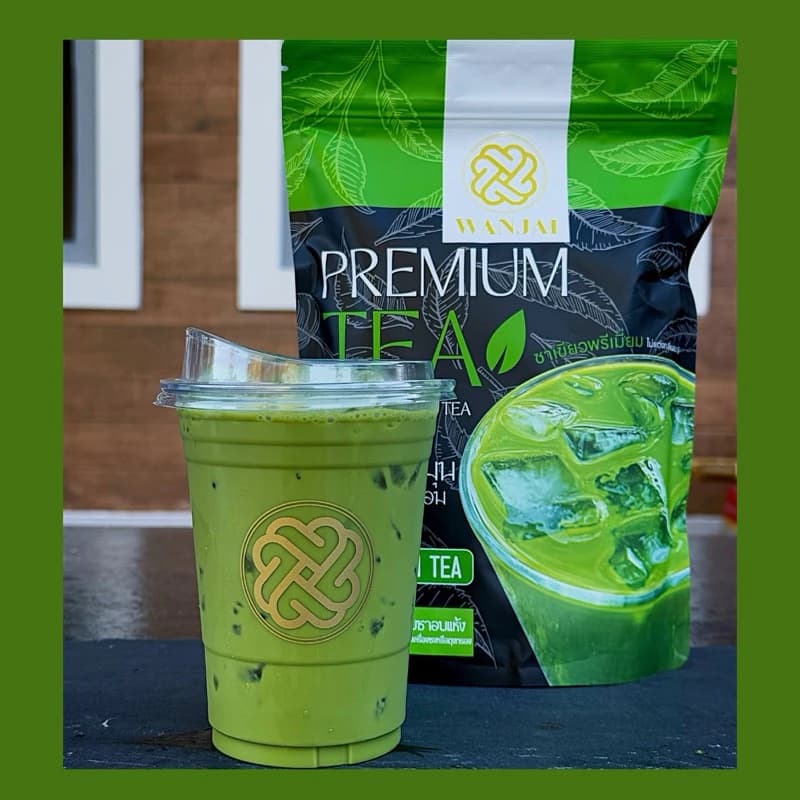ชาเขียวพรีเมี่ยม PREMIUM GREEN TEA(สูตรหอมนุ่มละมุน)(ไม่แต่งกลิ่นมะลิ) https://lnwchill.com