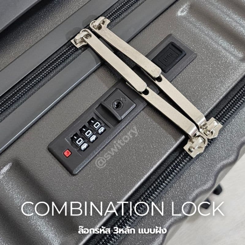 SWITORY รุ่น Snool upgrade กระเป๋าเดินทางเปิดฝาหน้า ชาร์จ USB 4 ล้อคู่ ล็อกล้อได้ วัสดุ PP+ABS เหนียวทนทาน https://lnwchill.com