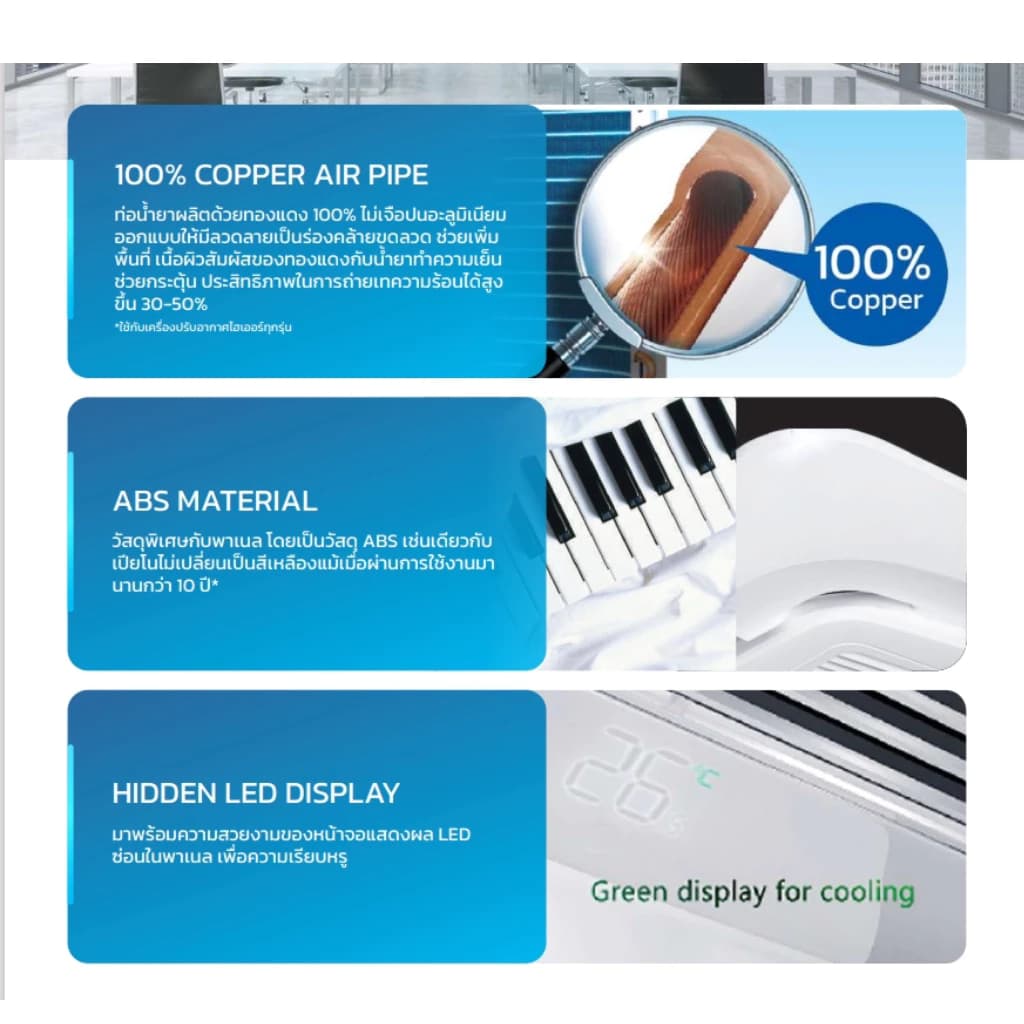 Haier HCSU Fixed Speed แอร์ฝังฝ้า 4 ทิศทาง ไฮเออร์ ระบบธรรมดา Fix Speed ประหยัดไฟ เบอร์5 แอร์ เครื่องปรับอากาศ https://lnwchill.com