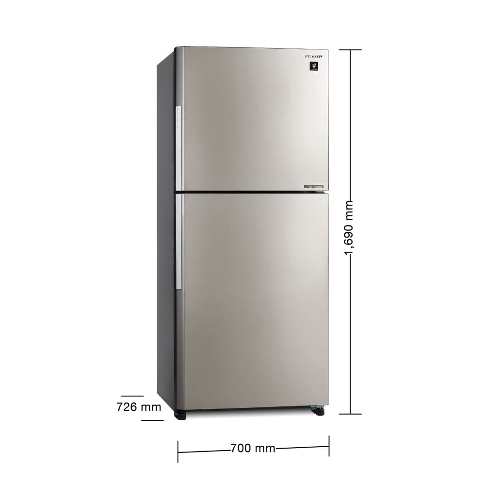 SHARP รุ่น SJ-XP470TP-DK SJ-XP470TP-SL ตู้เย็น 2 ประตู Inverter MEGA Freezer 15.2 คิว ระบบทำความเย็น J-Tech Inverter ประหยัดพลังงานและถนอมอาหารยาวนานด้วยเทคโนโลยี https://lnwchill.com