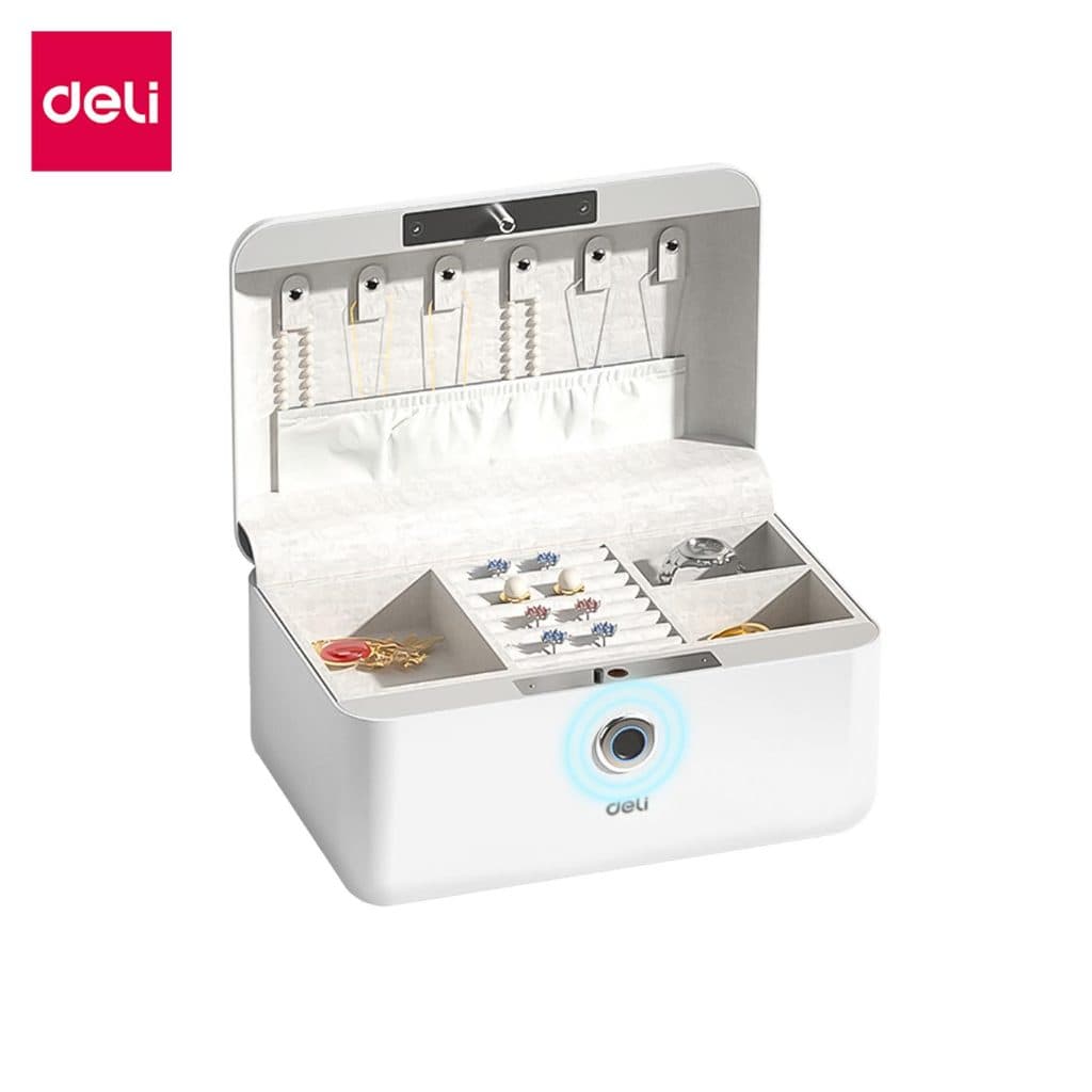 Deli รุ่น AE200 กล่องเซฟพกพาระบบสแกนลายนิ้วมือ ดีไซน์มินิมอล ปกป้องของมีค่าอย่างมีสไตล์ไปกับคุณได้ทุกที่ https://lnwchill.com