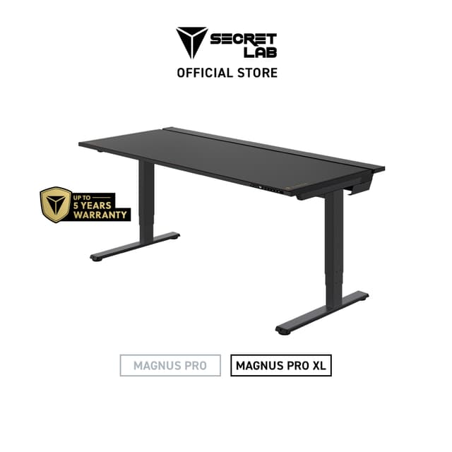Secretlab รุ่น MAGNUS ProXL โต๊ะปรับระดับไฟฟ้าขนาด 1.7 เมตร ที่มาพร้อมชุดแผ่นรองโต๊ะ MAGPAD™ และโดดเด่นด้วยนวัตกรรมขาโต๊ะจ่ายไฟในตัว, ระบบจัดเก็บสายเคเบิลอัจฉริยะ และ