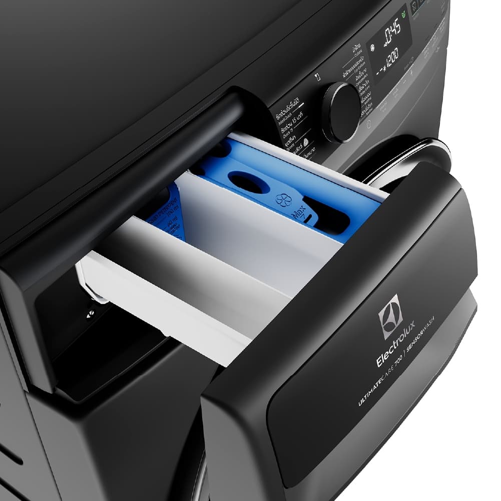 Electrolux รุ่น EWF1043R7SC เครื่องซักผ้าฝาหน้า 10 กก UltimateCare 700 สีเทาเข้ม ซักสะอาดถนอมผ้าด้วยเทคโนโลยี UltraMix และ SensorWash https://lnwchill.com