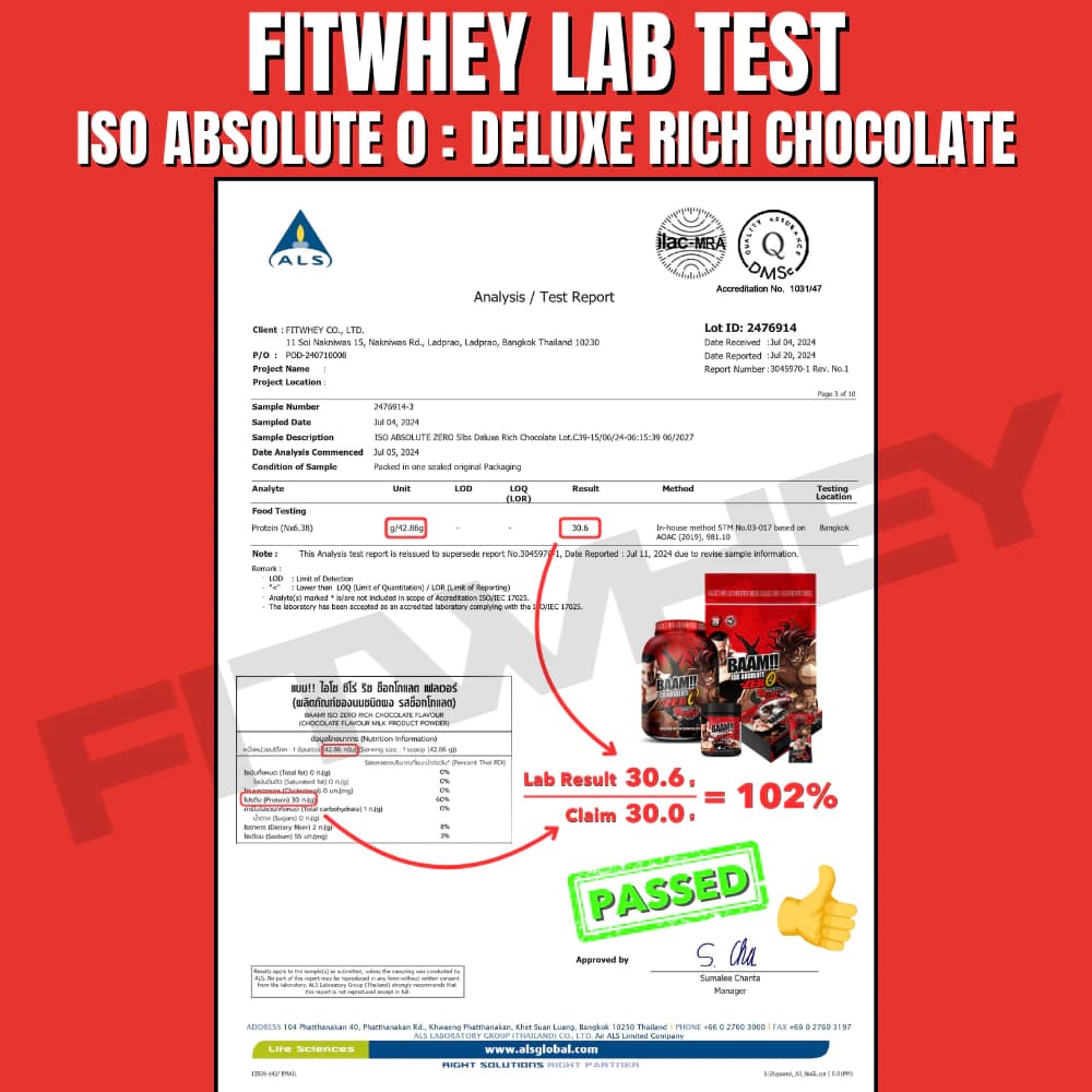 FITWHEY BAAM ISO ABSOLUTE ZERO (5 LB) | เวย์โปรตีนไอโซเลท ดูดซึมไว I https://lnwchill.com
