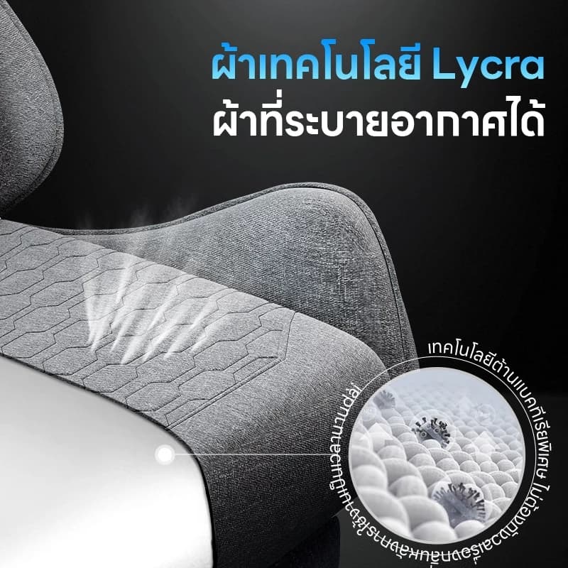 Xpanse เก้าอี้เกมมิ่ง ผ้าเทคนิคคัดสรร gaming chair เก้าอี้คอม ระบายอากาศได้ดี นั่งสบาย สามารถเอนนอนได้ 135° รุ่น Xnova https://lnwchill.com
