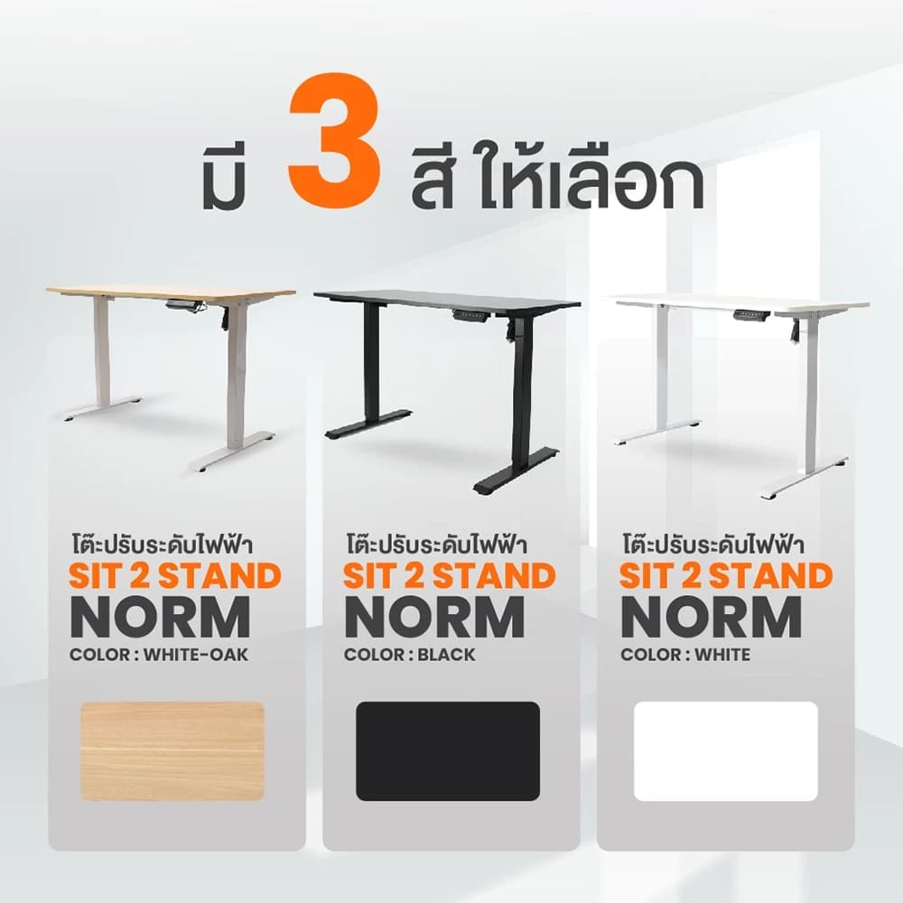 ErgoTrend โต๊ะไฟฟ้า ยืน-นั่งทำงาน รุ่น Sit 2 Stand Norm https://lnwchill.com