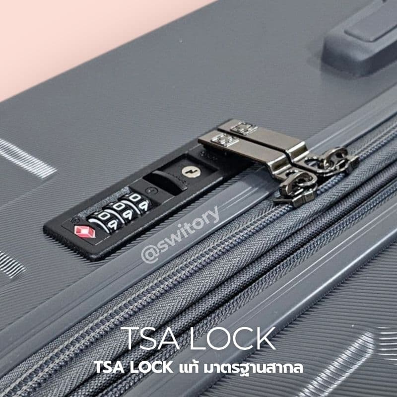 SWITORY รุ่น anti149 กระเป๋าเดินทาง PC 100% TSA Lock กันรอยขีดข่วน น้ำหนักเบา พร้อมซิป 2 ชั้นกันขโมย จุของทนทานทุกการเดินทาง https://lnwchill.com
