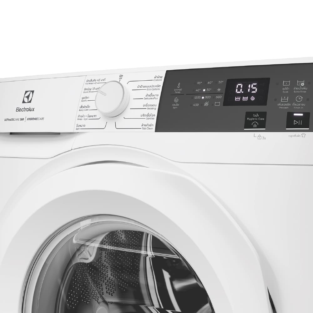 Electrolux รุ่น EWF1024D3WC เครื่องซักผ้าฝาหน้า 10 กก. UltimateCare 300 สีขาว ซักสะอาดถนอมผ้า ขจัดเชื้อโรคด้วยไอน้ำ ประหยัดพลังงานด้วยระบบ Eco Inverter https://lnwchill.com